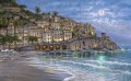 Nuit étoilée dans les paysages urbains d’Amalfi